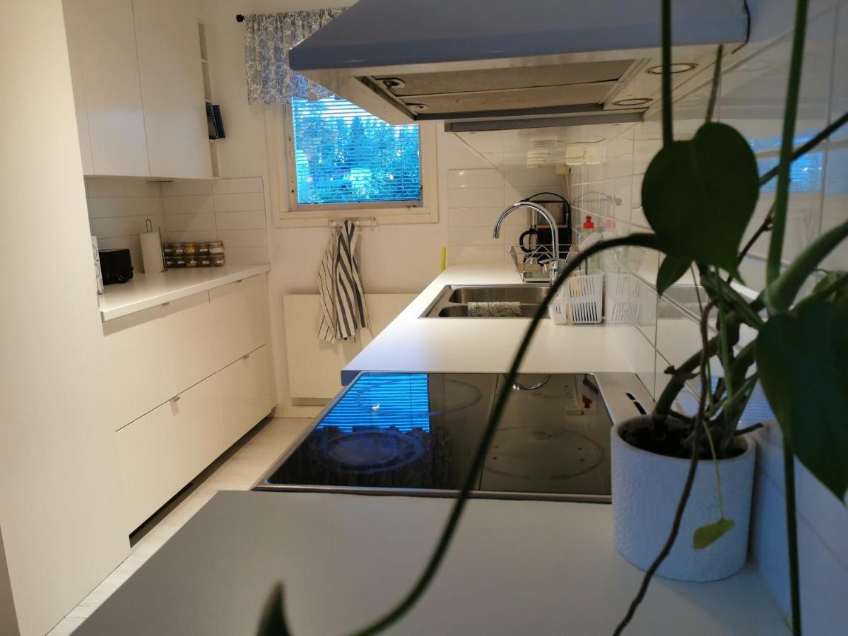 The White And Black House Villa Kalix Exterior foto